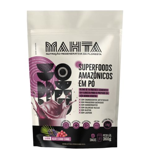 Superfoods Amazônicos em Pó Açaí e Camu-Camu Mahta 360g