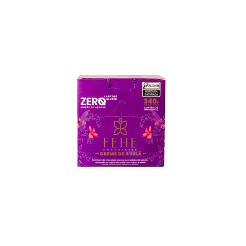 Caixa De Bombom Ao Leite Recheado De Creme De Avelã Fehe 340g