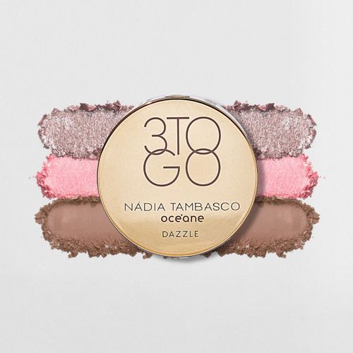 Trio de Sombras Nádia Tambasco By Océane - 3 To Go Palette Dazzle 7,8g Não