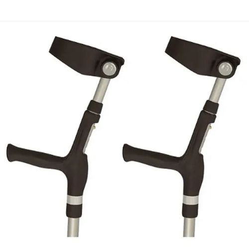 Muleta Canadense Articulada Mercur Preta Par Único Muleta Canadense Articulada Mercur Preta Par Único