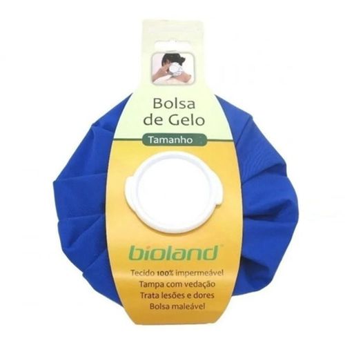 Bolsa de Gelo Bioland BG100 Azul Para Joelho Cabeça Tamanho G Bolsa de Gelo Bioland BG100 Azul Grande Para Joelho Cabeça Único Único
