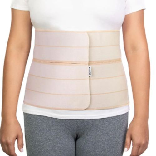 Cinta Abdominal com Fechamento Duplo Mercur Bege 25X140 Único Único