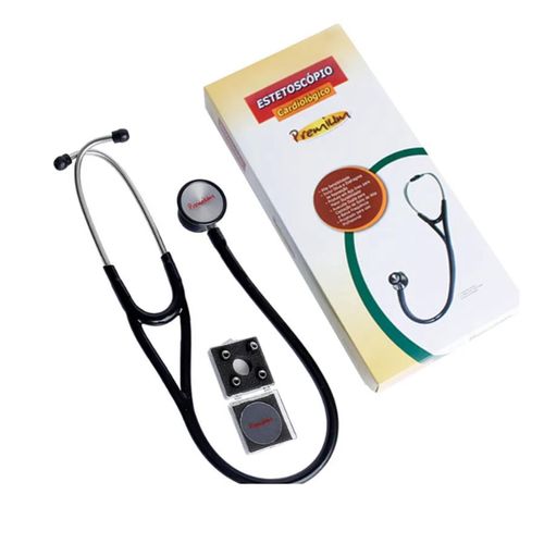 Estetoscopio Cardiologico Permium Preto ESTETOSCÓPIO cardiologico