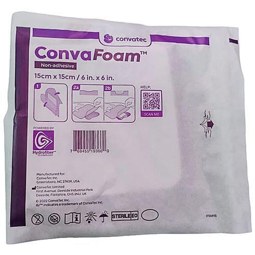 Curativo ConvaFoam Convatec Espuma Não Adesivo 15x15cm-unidade