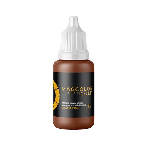 Pigmento Sobrancelhas Mag Color Gold 5ml - Castanho Médio