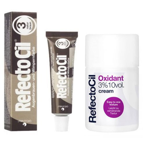 Refectocil Tintura Castanho Natural 3.0 e Oxidante Creme