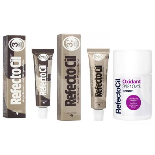 Kit Refectocil Tintura Castanho Natural 3.0 + Castanho Claro 3.1 + Oxidante Creme Kit Refectocil Tintura Castanho Natural 3.0 + Castanho Claro 3.1 + Oxidante Creme