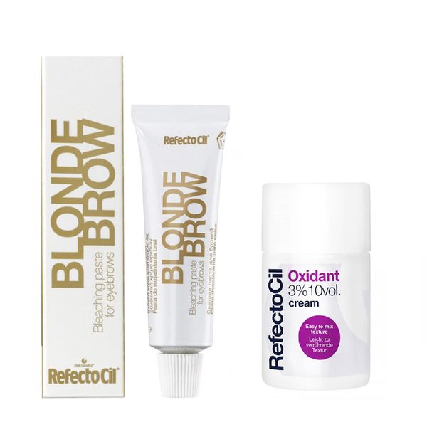Tinta Blonde Brow Refectocil Sobrancelhas + Oxidante Creme
