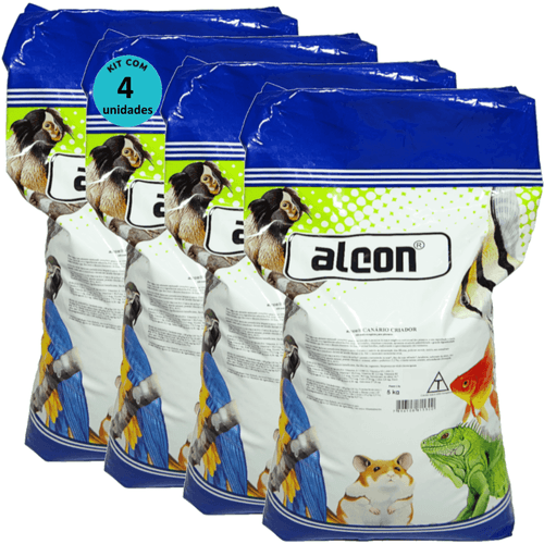 Alcon Canário Criador 5Kg Kit Com 4