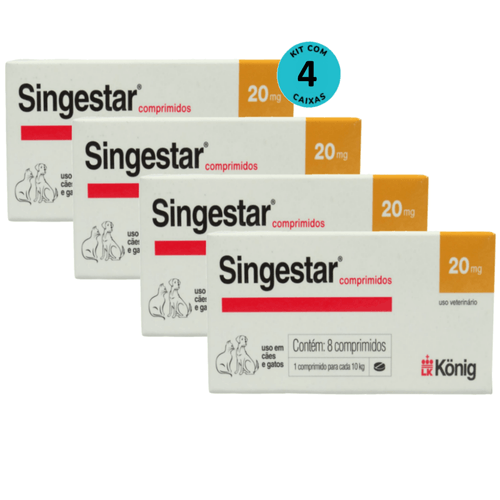 Kit Anticoncepcional Singestar König c/ 8 Comprimidos C/ 4 unidades