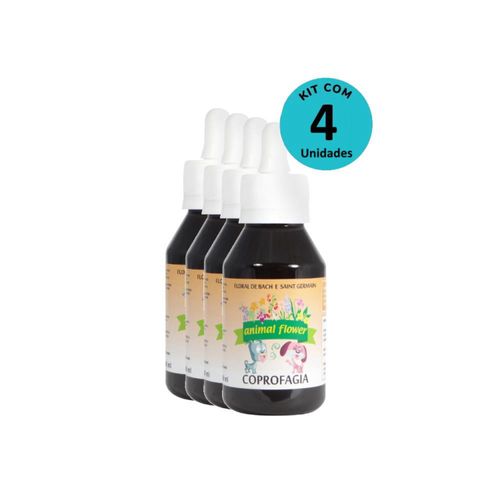 Kit Floral Coprofagia 100ml gotas- Animal Flower – com 4 unidades Kit Floral Coprofagia 100ml gotas- Animal Flower – com 4 unidades