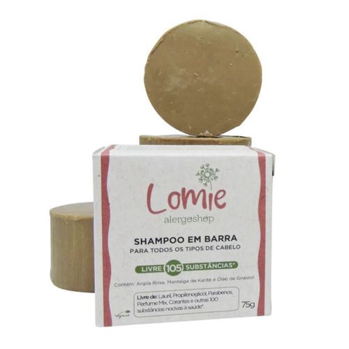 Shampoo em Barra Lomie Alergoshop 75g Shampoo em Barra Lomie Alergoshop 75g
