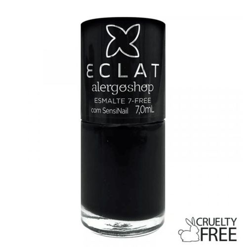 Esmalte Preto Vibe Hipoalergênico Alergoshop 7ml Preto