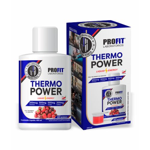 Termogênico Liquido Thermo Power 480ml Red Berry Profit Termogênico Liquido Thermo Power 480ml Red Berry Profit
