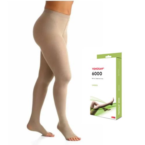 Meia Venosan 6000 Comp 20-30 AT Pé Aberto XXG XGG BRONZE M M Meia Venosan 6000 Comp 20-30 AT Pé Aberto XXG XGG BRONZE M M