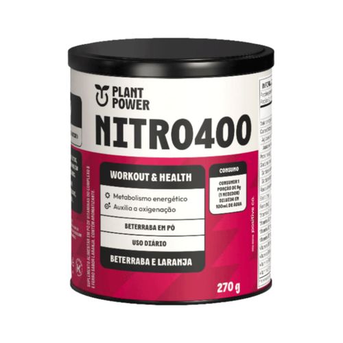 Nitro400 Beterraba e Laranja Plant Power 270g