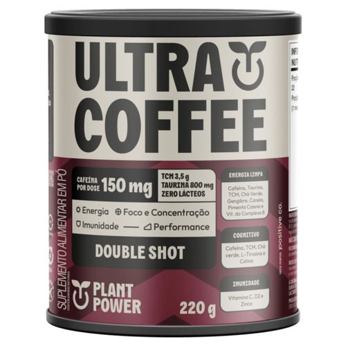 Ultracoffee Double Shot Plant Power 220g Ultracoffee Double Shot Plant Power 220g