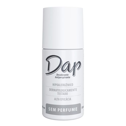 Desodorante Dap Roll On Unissex Sem Perfume 55Ml