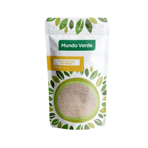 Farelo De Aveia Sem Glúten Mundo Verde 200g Farelo De Aveia Sem Glúten Mundo Verde 200g