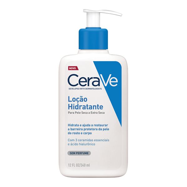 Loção Hidratante CeraVe Corporal e Facial com Ácido Hialurônico 340ml