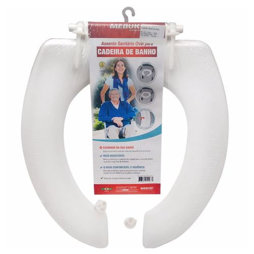 Assento Sanitário Oval P/ Cadeira De Banho Aberto