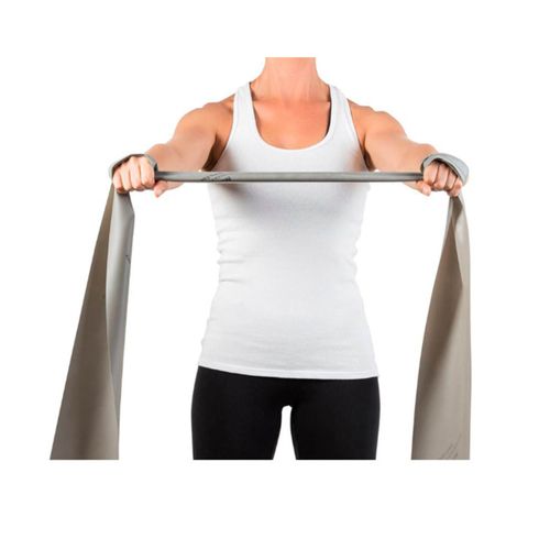 Faixa Elastica para Exercicio Mercur Super Forte Prata 1,5m Super Forte (Prata) 1,5m Único