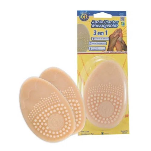 Apoio Plantar De Silicone Com Pontos De Estimulo Ortho Pauher Apoio Único Apoio Plantar De Silicone Com Pontos De Estimulo Ortho Pauher Apoio Único