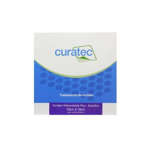 Curatec Hidrocolóide Plus  Extrafino  10x10cm Unidade Extra Fino Único Único