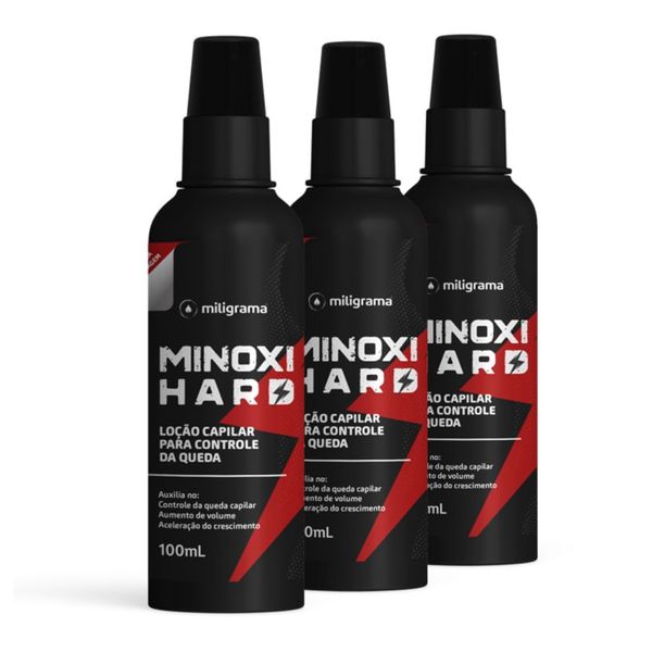 Kit 3 Minoxidil Minoxihard® Loção Capilar 100ml