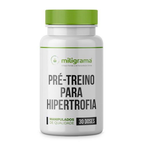 Pré-treino para hipertrofia 30 doses Sem Sabor/Aroma 30 cápsulas
