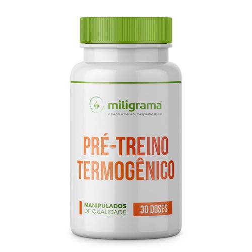 Pré-treino termogênico 30 doses Sem Sabor/Aroma 30 cápsulas