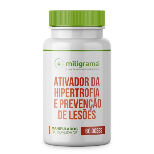 Ativador da hipertrofia e prevenção de lesões 60 doses Sem Sabor/Aroma 60 cápsulas