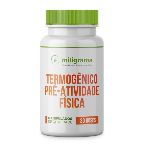 Termogênico pré-atividade física 30 doses Sem Sabor/Aroma 30 cápsulas