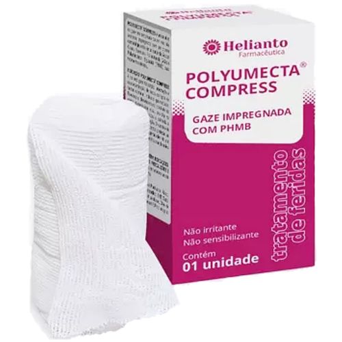 Curativo de Malha Não Aderente com PHMB e AGE Polyumecta Helianto - 10.2cm x 6m Curativo de Malha Não Aderente com PHMB e AGE Polyumecta Helianto - 10.2cm x 6m