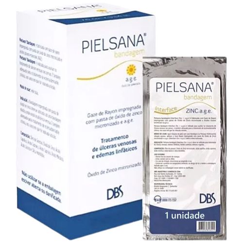Pielsana Gaze Rayon Zinco AGE Sachê 7.5x20cm - unidade Pielsana Gaze Rayon Zinco AGE Sachê 7.5x20cm - unidade