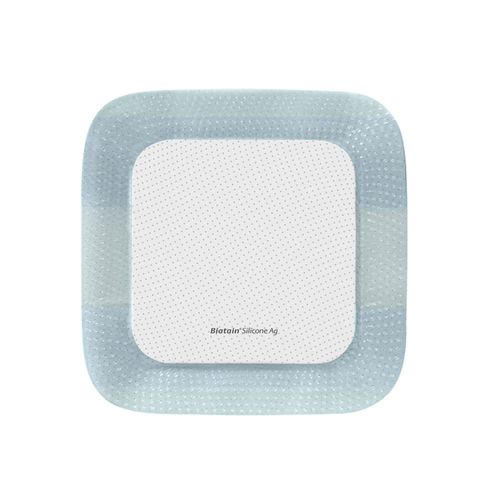 Kit Curativo Biatain Silicone Ag 12,5x12,5 - 5 Unidades