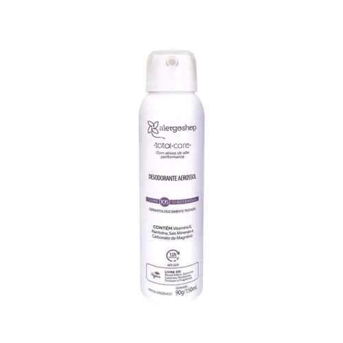 Desodorante Aerosol Hipoalergênico Total Care Alergoshop 150ml branco Desodorante Aerosol Hipoalergênico Total Care Alergoshop 150ml branco