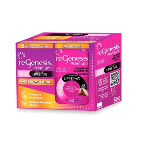 Suplemento Alimentar Regenesis Premium Lipinova 120cps