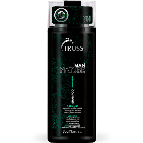 Truss Man Nature - Shampoo Antibactericida 300ml 300ml Truss Man Nature - Shampoo Antibactericida 300ml 300ml