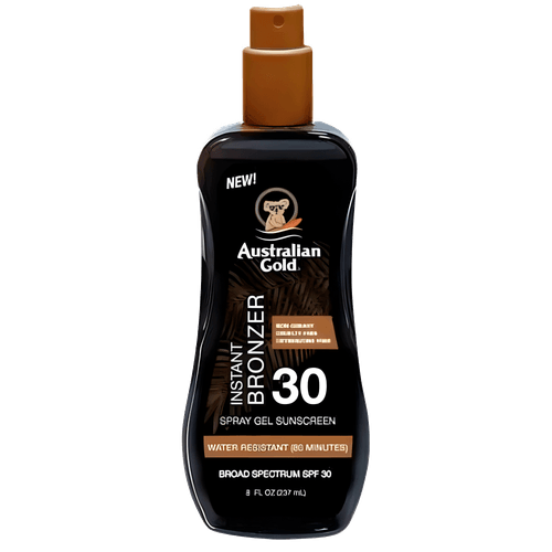 Australian Gold FPS 30 Instant Bronzer Gel Sunscreen - Acelerador Bronzeador 237ml 237ml Australian Gold FPS 30 Instant Bronzer Gel Sunscreen - Acelerador Bronzeador 237ml 237ml