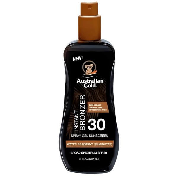 Australian Gold FPS 30 Instant Bronzer Gel Sunscreen - Acelerador Bronzeador 237ml 237ml