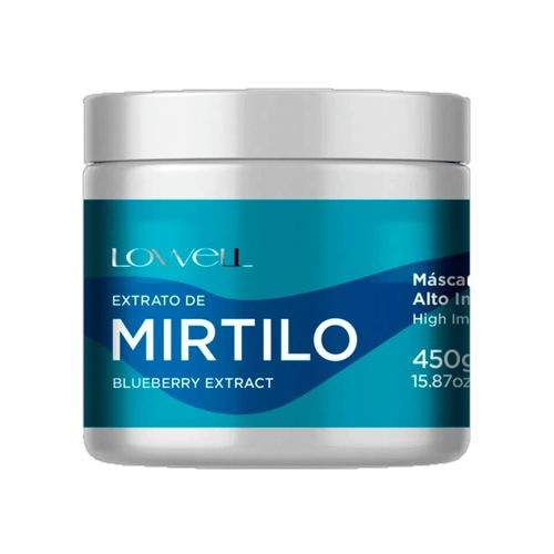 Lowell Extrato de Mirtilo - Máscara Capilar Alto Impacto 450g 450g Lowell Extrato de Mirtilo - Máscara Capilar Alto Impacto 450g 450g