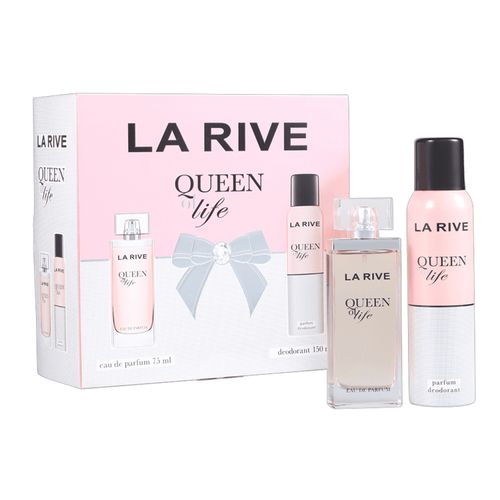 Kit La Rive Queen Of Life - Eau De Parfum 75ml + Desodorante 150ml Kit Kit La Rive Queen Of Life - Eau De Parfum 75ml + Desodorante 150ml Kit