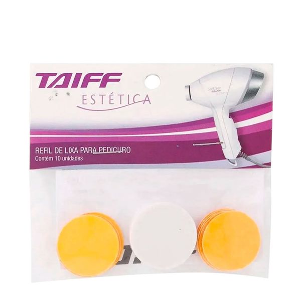 Taiff Estética Soft Feet - Refil de Lixa para Pedicuro 10 Unidades