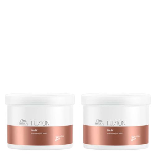 Kit Wella Professionals Fusion Máscara de Reparação 500ml - 2 Unidades Kit Kit Wella Professionals Fusion Máscara de Reparação 500ml - 2 Unidades Kit