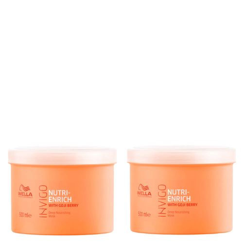Kit Wella Professionals Invigo Nutri Enrich Máscara de Nutrição 500ml - 2 Unidades Kit