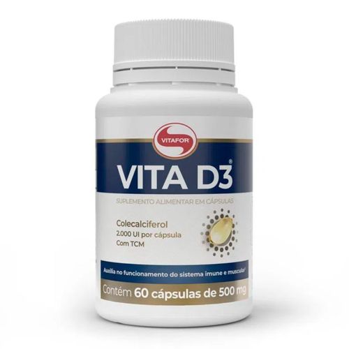 Vita D3 2000UI Vitafor 60 Cápsulas