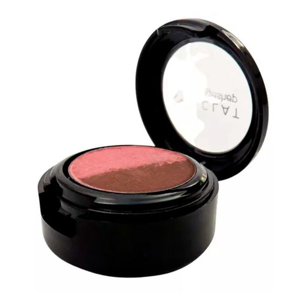 Sombra Compacta Duo Eclat Cor 02 Rosa E Vinho Alergoshop 1,4g