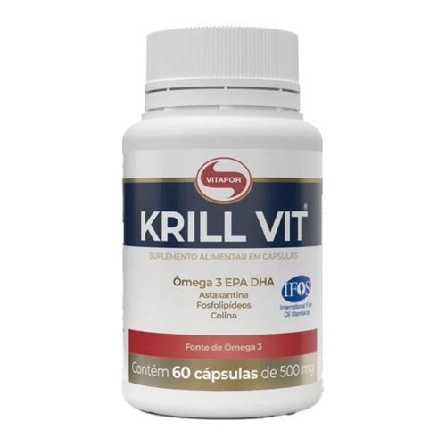 Óleo de Krill Vit Vitafor 60 Cápsulas