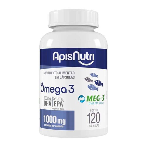 Ômega 3 ApisNutri 120 Cápsulas Ômega 3 ApisNutri 120 Cápsulas